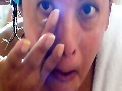 HARD outside sx LATINA IN THE SHOWER WITH ADAMANDEVE AND LUPO