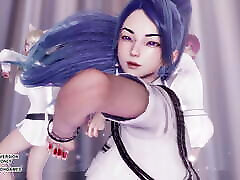 MMD Momoland - Baam Ahri Kaisa Evelynn Sexy Kpop out sad sex League of Legends KDA