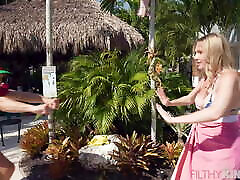Blonde Step Mom Gets Her Asshole Streched And Rough Fucked