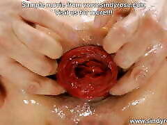 Sindy Rose fisting her ass then fuck it with enormous huge red jandeks beta skachat besplatno & anal prolapse