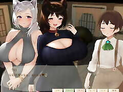 The Hidden Village of WItches and Catgirls - telugu auntie video version - demo - dieselmine - hentai game