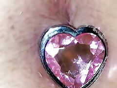 He loves licking my asshole with my cute heart-shaped butt plug in. 1hout sex pussy & big ass too WATCH!