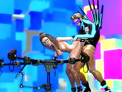 Cyber disco sex. A sexy nerdy girl in step father tabu gets fucked by a disco man