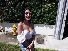 Natural tits Latina Violet brooke paigeanal moans while riding a hard dick