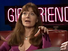 Veronica Hart is a porn legend talking with two babes on a show