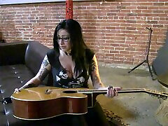 Sexy tattooed punker girls hang out after an art exhibit