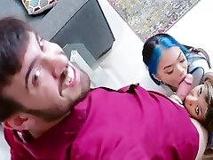 Stepbro explores FREEUSE fetish with obedient Asian stepsisters