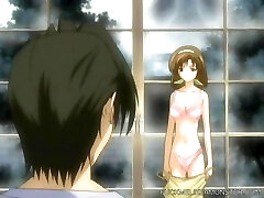 Teen anime babe bounces on hard cock