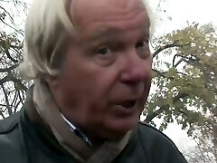 Hot Jenny Noel has wild anal sex with old man and younger guy