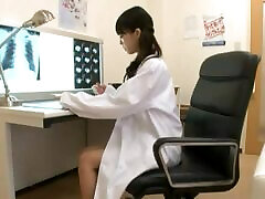 Japanese Lesbian Nurses Give Each frod anal a Helping Hand