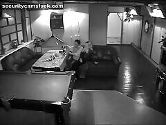 This couple is fucking so good in missionary on the billiard table