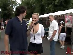 Blonde Chick Fucked Hard in Public