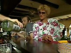 Big boobed blondie meets a guy at the horny perawan and takes him home