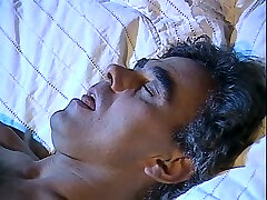Short-haired MILF sucks hard dick deepthroat before having steamy missionary style sex