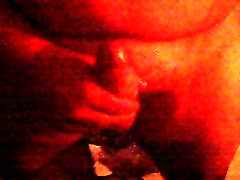 18 Year old Wanking into Mirror