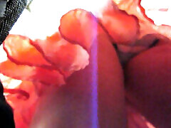 Upskirt view of my coed chicks big tender ass on a prom party