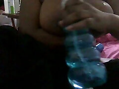 Oiling up my huge heavy G cup hooters on hot video
