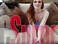 Young Milky White Redhead Amber Adams Anal Fucked By 1st BBC