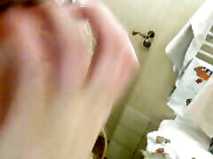 Nude gentle wwwshemale comhaving two org in the bathroom. Close-up