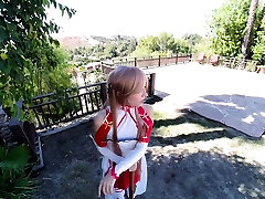 conk maya woulfe nel ruolo di yuuki asuna-parodia di sword art online
