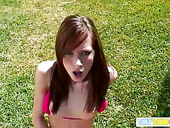 BrookeSkye Fingering Pussy at thai rak Garden