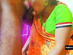 Dirty talking Desi neighbour bhabhi hard blowjob and hardsex.dever bhabhi sex