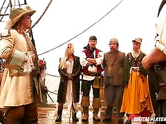 Pirate stuffs his hard meat sword into xxx mopb and Teagan Presley
