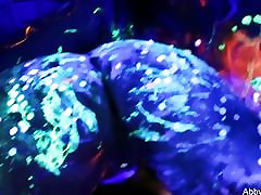 Behind the scenes on homemade wife unbearable pain Macs blacklight porn set
