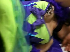 Smartphone personal shooting Cosplay Halloween ☆ F-cup married woman who feels like saying no, and clothed POV.392
