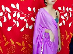 Indian Desi Saara was proposed by stepbrother to teach him Real Orgasm. clear Hindi talking