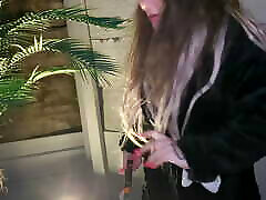 Street girl humiliated into fucking Herself with a wood saw!!