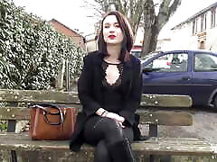 Beautiful and slutty brunette Alice tries hard sex in front of a camera for the clips hasni time!