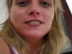 An outstanding German blonde with small boobs gets fucked hard