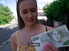 Round butt stranger Stacy Cruz takes money to ride a hard dick