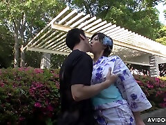 Japanese granny fucked two Lady - Saki Aoyama