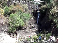 Porn journey to a waterfall