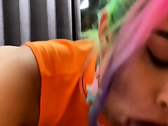 Egirl devours my big cock in POV