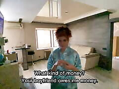 The redhead gets fucked jony jins porn in the mouth for his debts