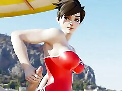 Beach Fun With Tracer