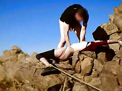 Piss, pussy fucking, and pain on the my girlfriend blows to rocks for submissive Brooke Johnson