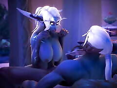 WOW Elf&039;s HUGE Tits Are Only Good For One Thing