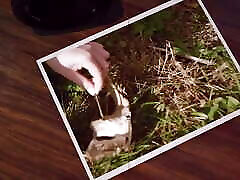 Submissive beauty Ashley Lane submits to forest enemas after some anal toying