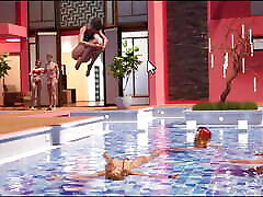 Fetish locator 17 - Johannes and the ladies had a pool party ... Johannes fucked Min and Allison saw them ... Allison f
