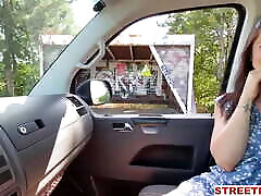 StreetFuck - bokep xx indonesia black on daddy Rides Stranger with a Condom On During Public Car Sex