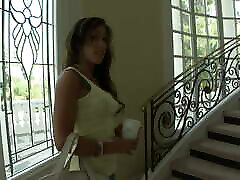 Busty Brunette Capri Sucks On Some Dick And Gets A Facial
