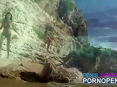 Die verfuhrerische Tera Patrick wird am Strand gefickt
