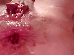 Squirting with vibrator in the ass