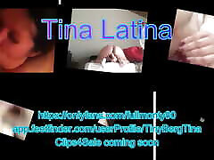 Tina Latina tries to cooling it up her monster dildo