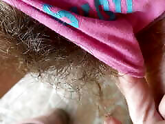 Hairy bush fetish video pov closeup
