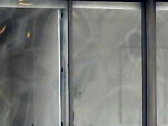 Manhattan Changing in Window